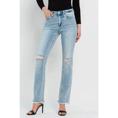 Pamper High Rise Straight Jeans