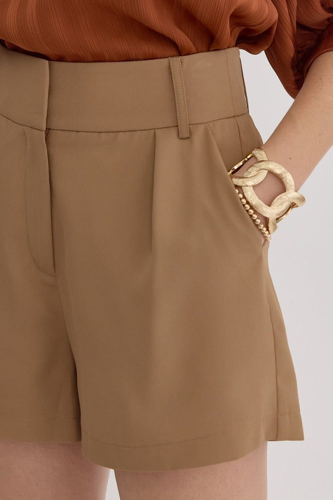 Corinne Pleated Shorts