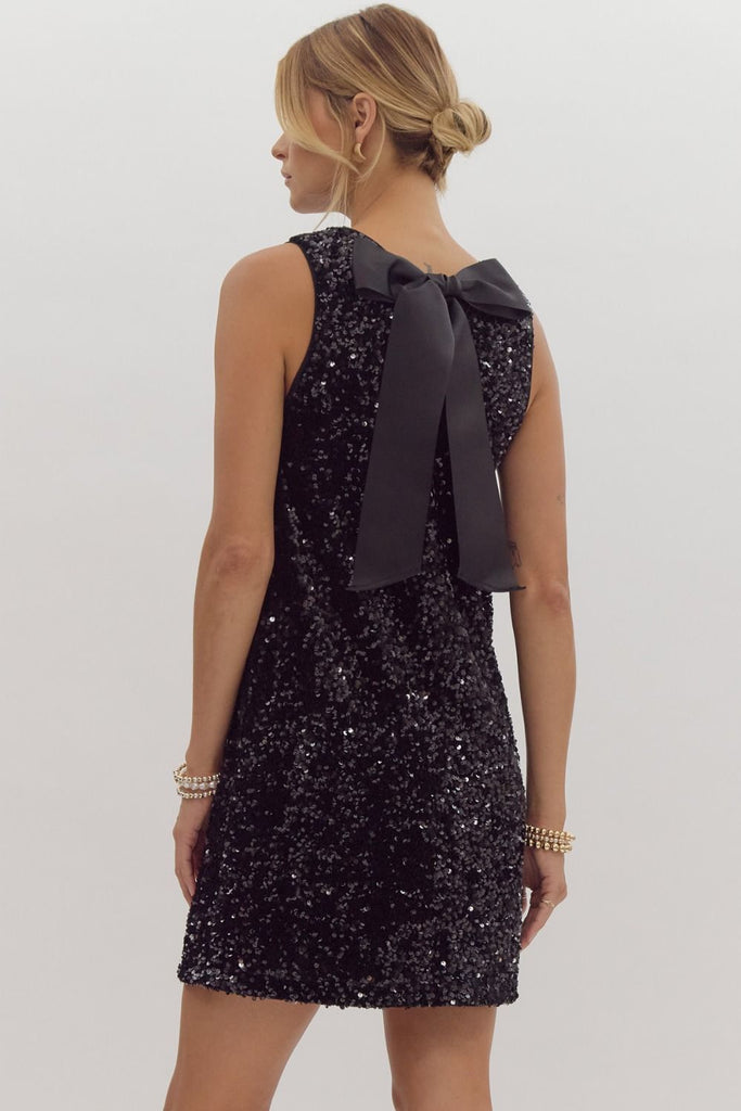 Norah Sequin Bow Dress