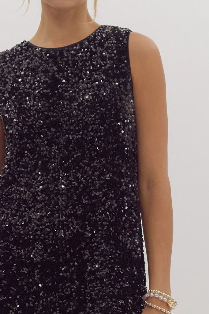 Norah Sequin Bow Dress