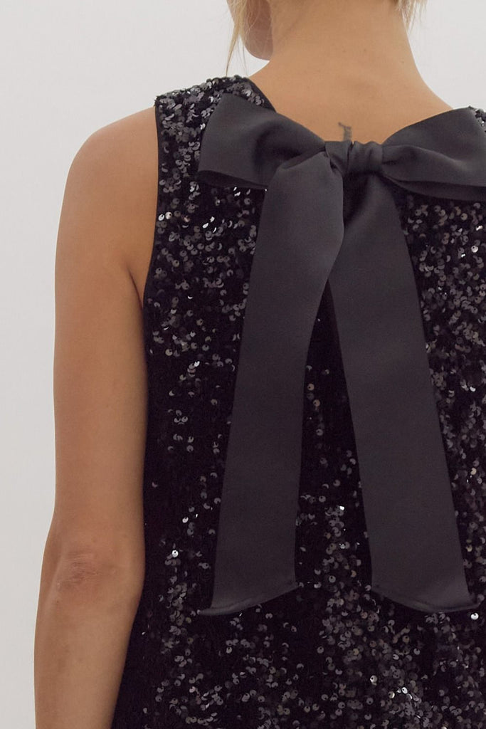 Norah Sequin Bow Dress