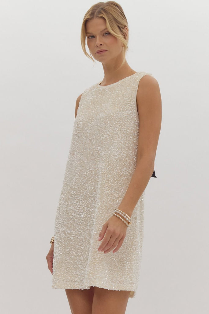 Norah Sequin Bow Dress