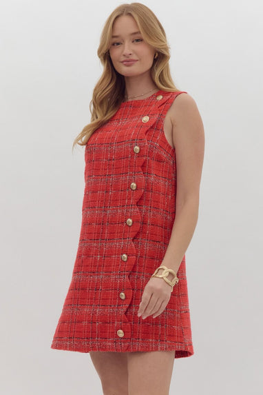 Nadine Plaid Dress