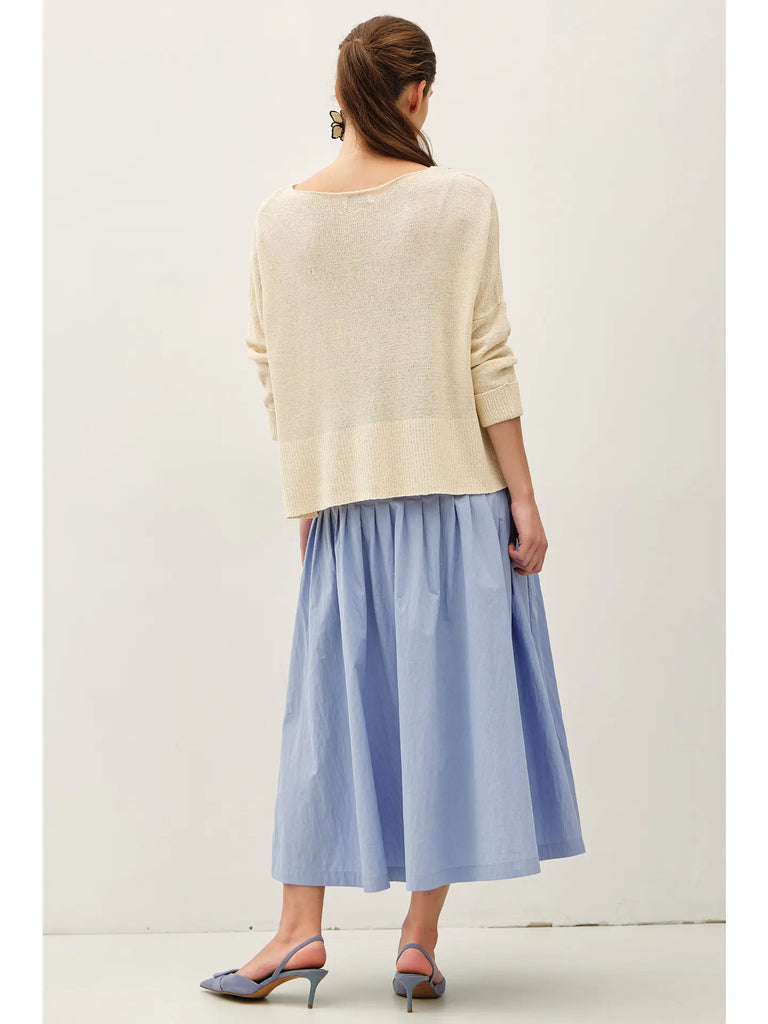 Boat Neck Lightweight Top