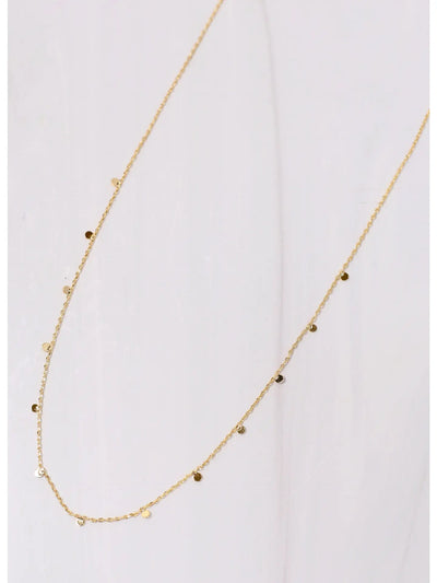 Lorraine Dotted Necklace Gold