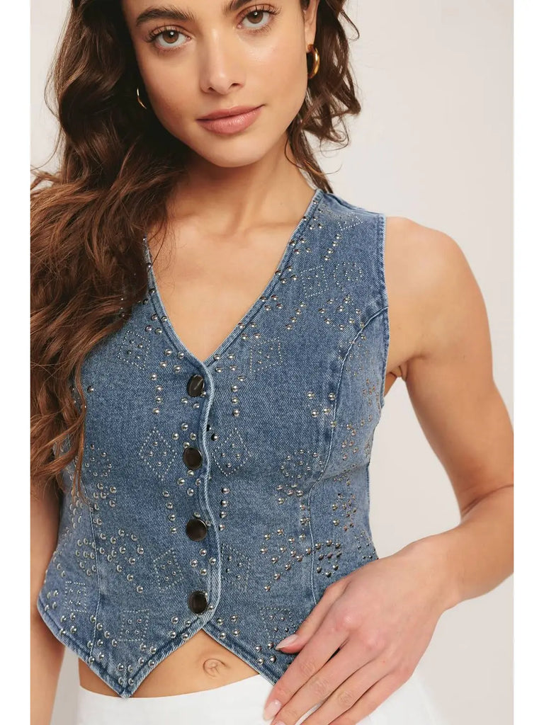 Howdy Denim Vest
