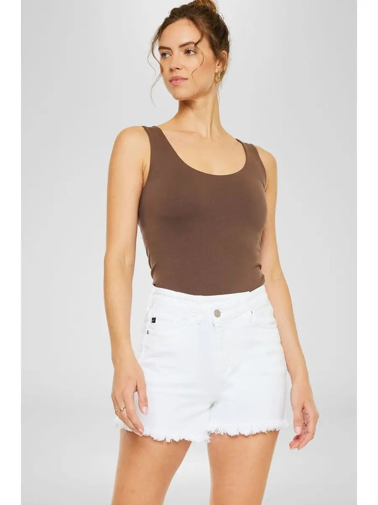 Emma White Denim Shorts