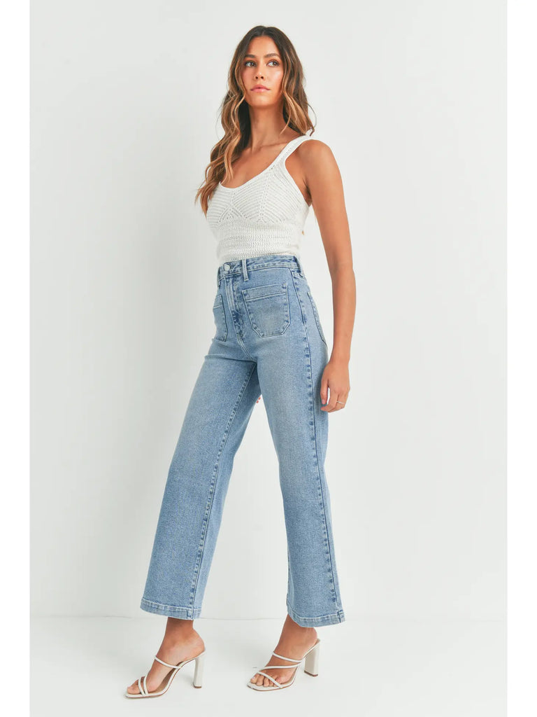 Patch Pocket Wide Leg