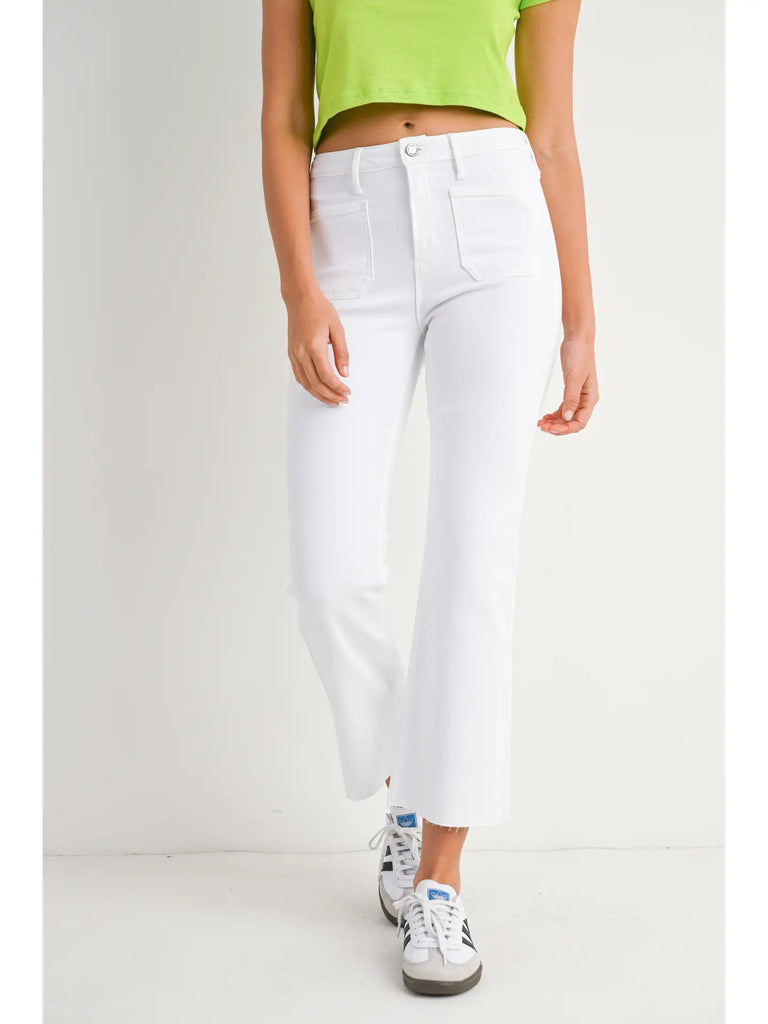 Patch Pocket Cropped Flare