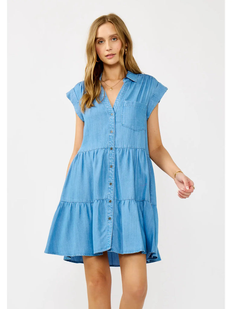 Light Wash Tercel Dress