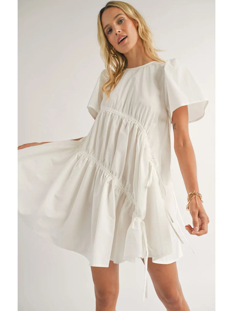 Picnics Gathered Mini Dress