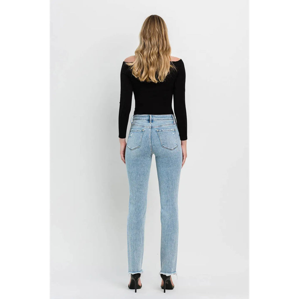 Pamper High Rise Straight Jeans