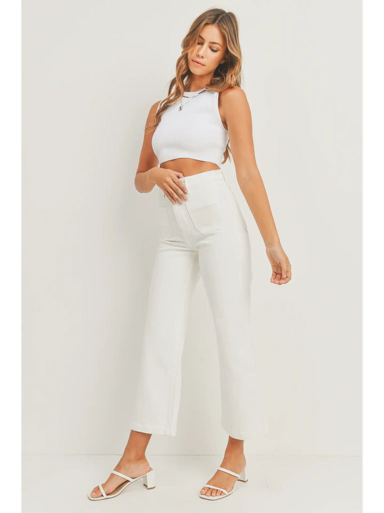 Patch Pocket Wide Leg