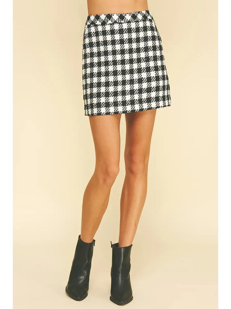 Jordan Plaid Mini Skirt