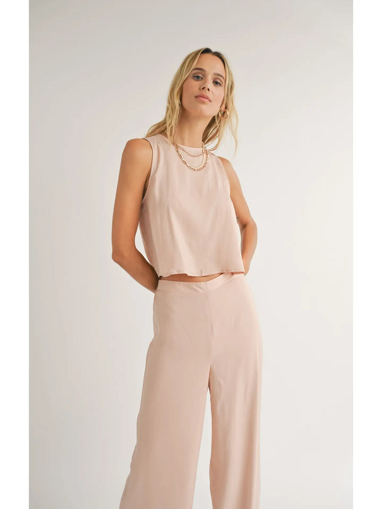 Fast Lane Back Ruched Cutout Tank