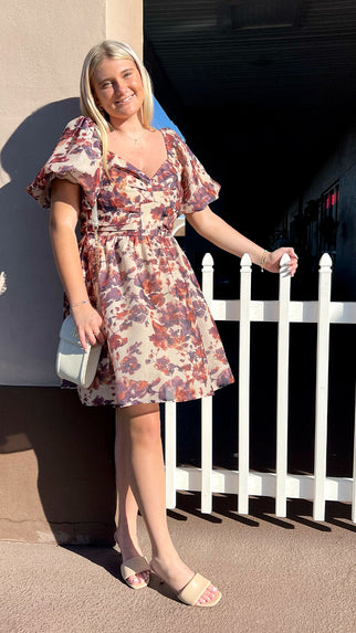 Fall Floral Dress