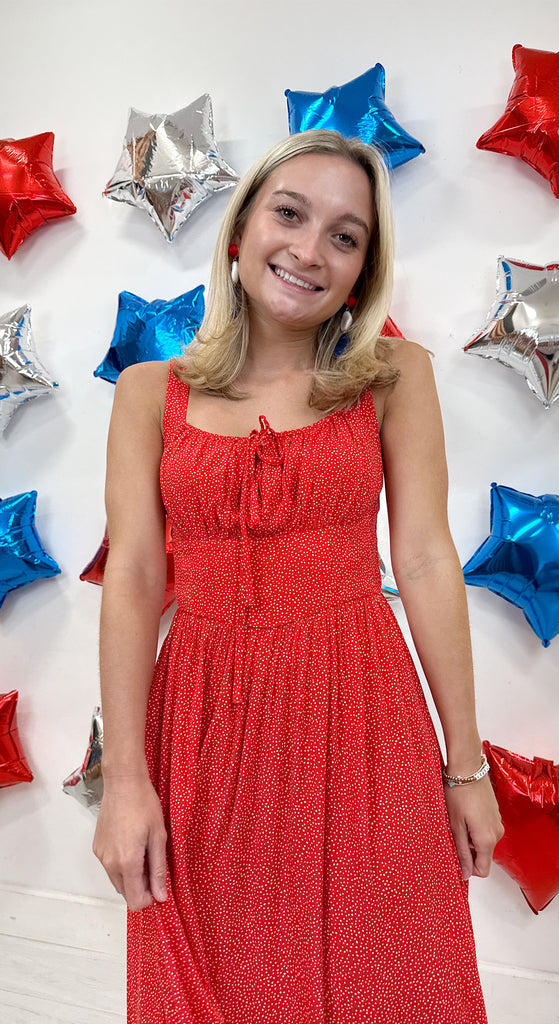 Nina Milkmaid Midi Dress