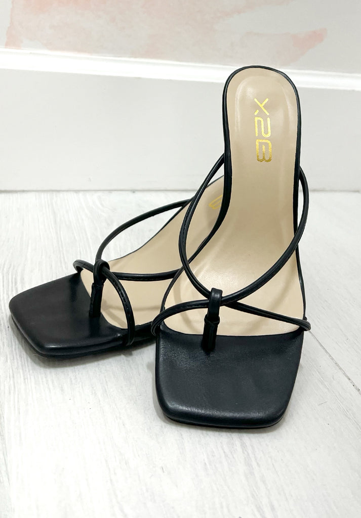 Black Strappy Heel