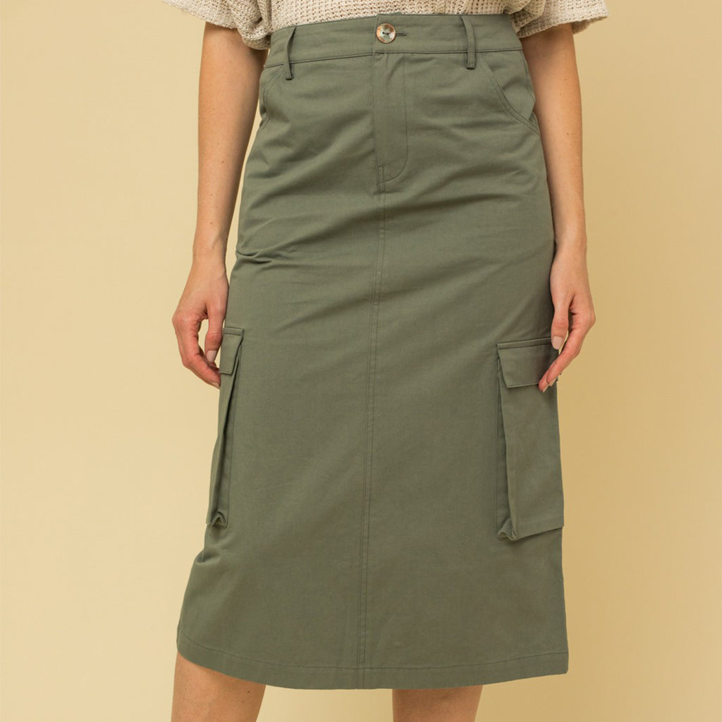 Cargo Midi Skirt
