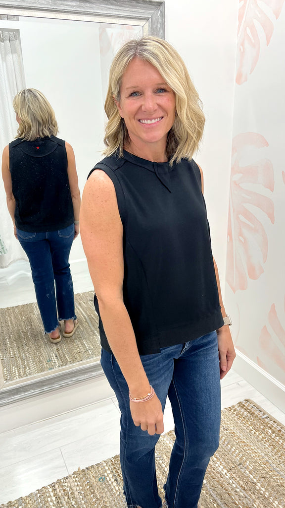 Robbie Sleeveless Luxeknit Cropped Top