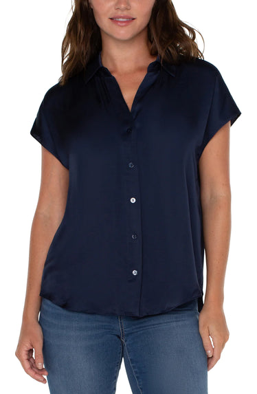 Cora Button Front Top