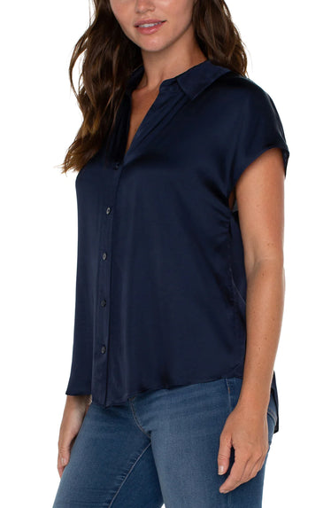 Cora Button Front Top