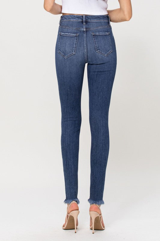 LaGrange High Rise Frayed Hem Skinny