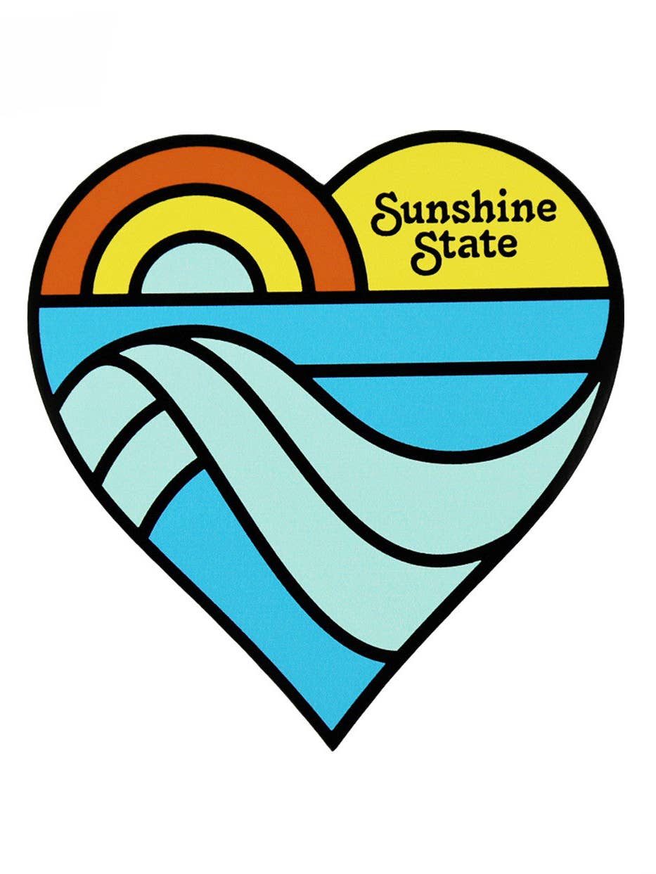 Sunshine State Heart Sticker