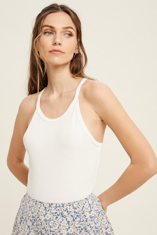 Elana Ribbed Fitted Tank