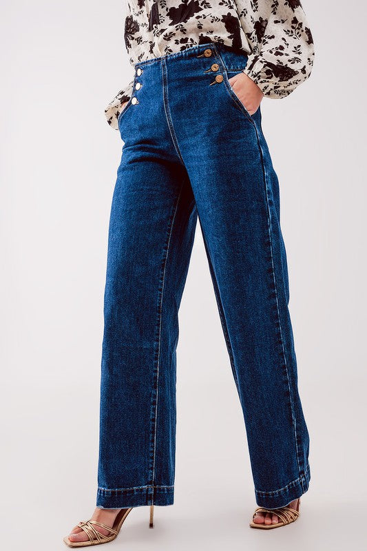 Button Front Jean