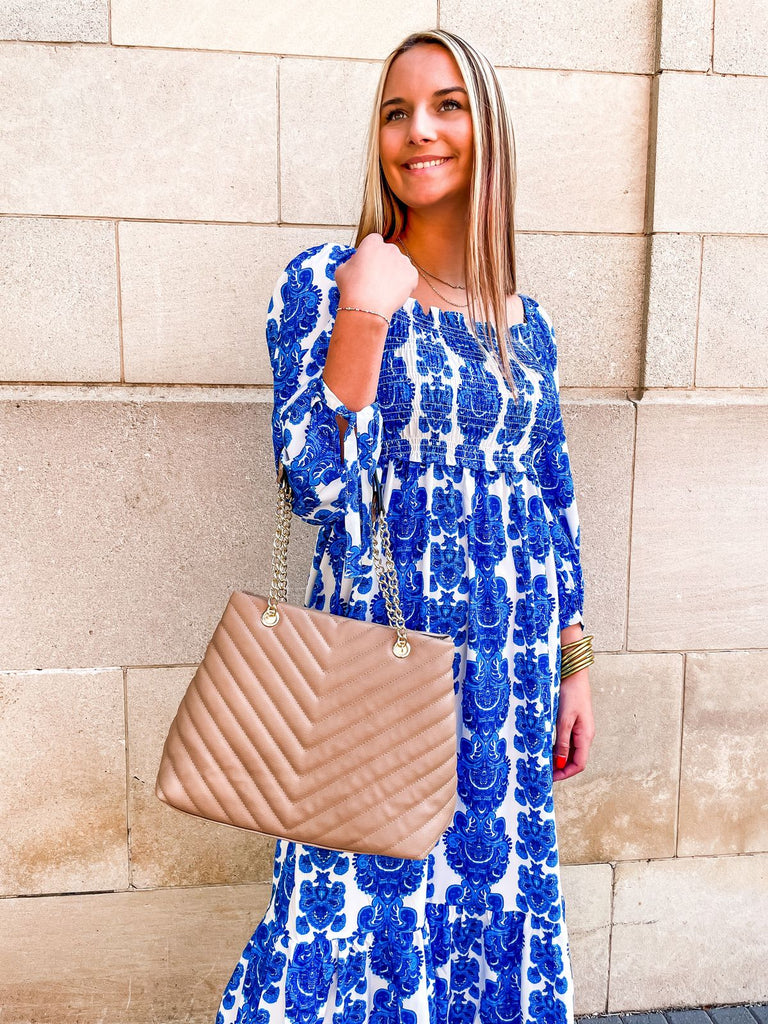 San Marcos Quilted Tote With Wallet