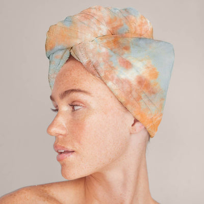 Quick Dry Hair Towel - Sunset Tie Dye