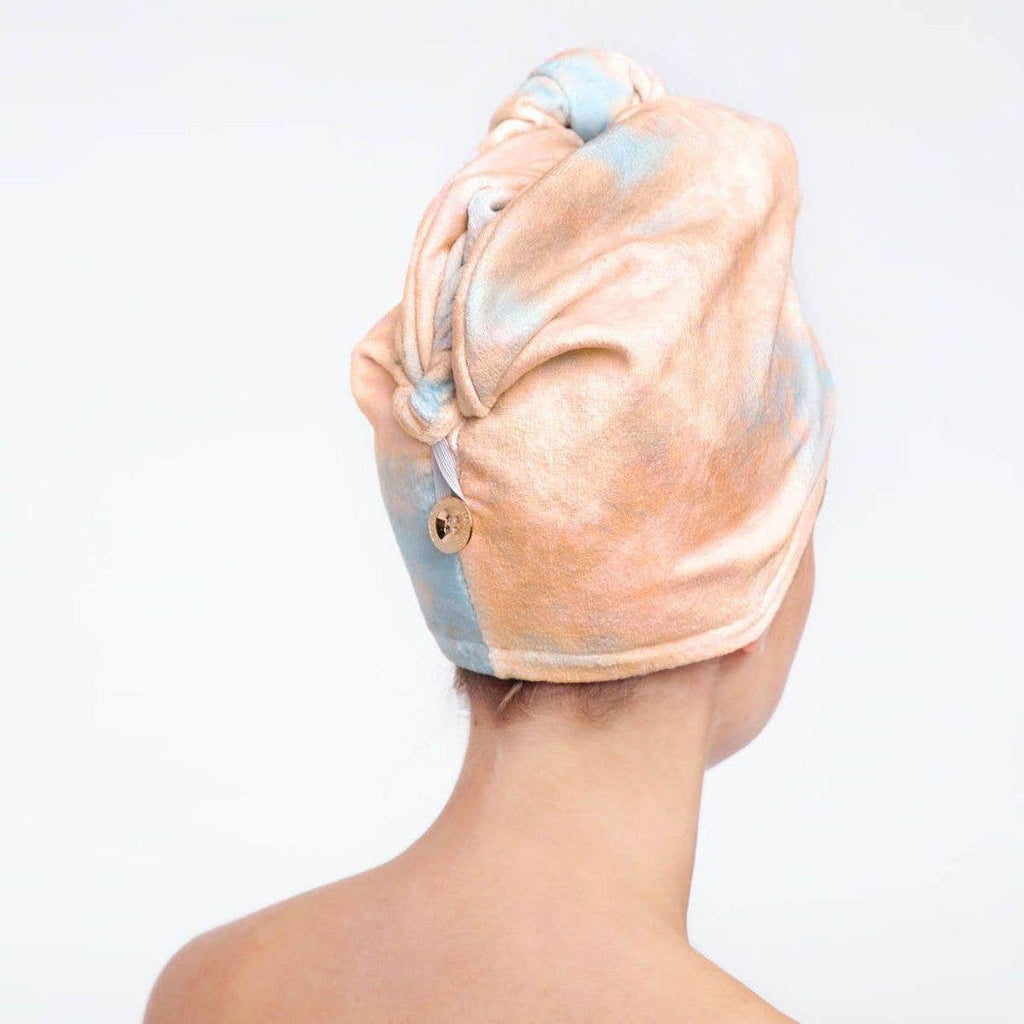 Quick Dry Hair Towel - Sunset Tie Dye