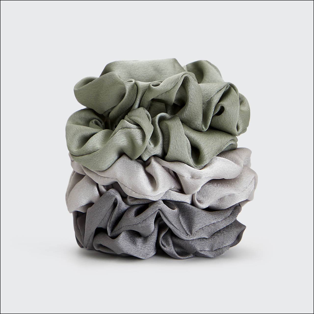 Holiday Satin Scrunchies 6pc