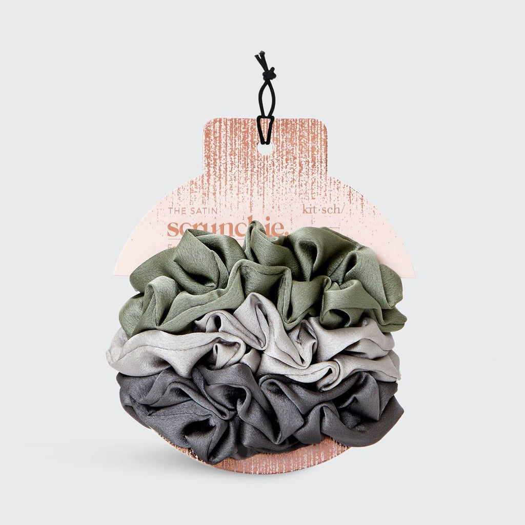 Holiday Satin Scrunchies 6pc