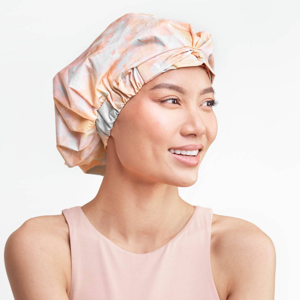 Luxury Shower Cap - Sunset Tie Dye