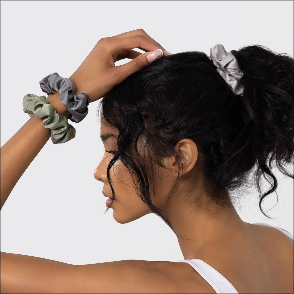 Holiday Satin Scrunchies 6pc