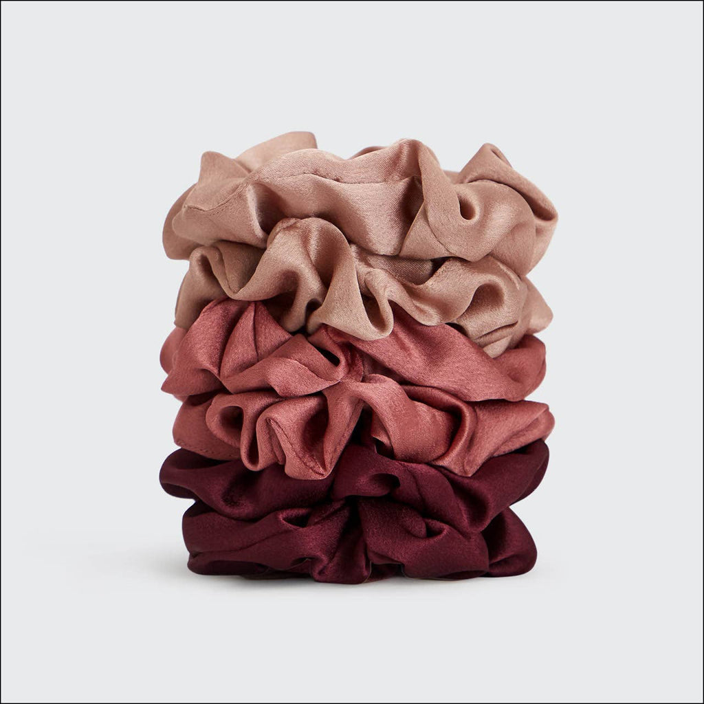 Holiday Satin Scrunchies 6pc
