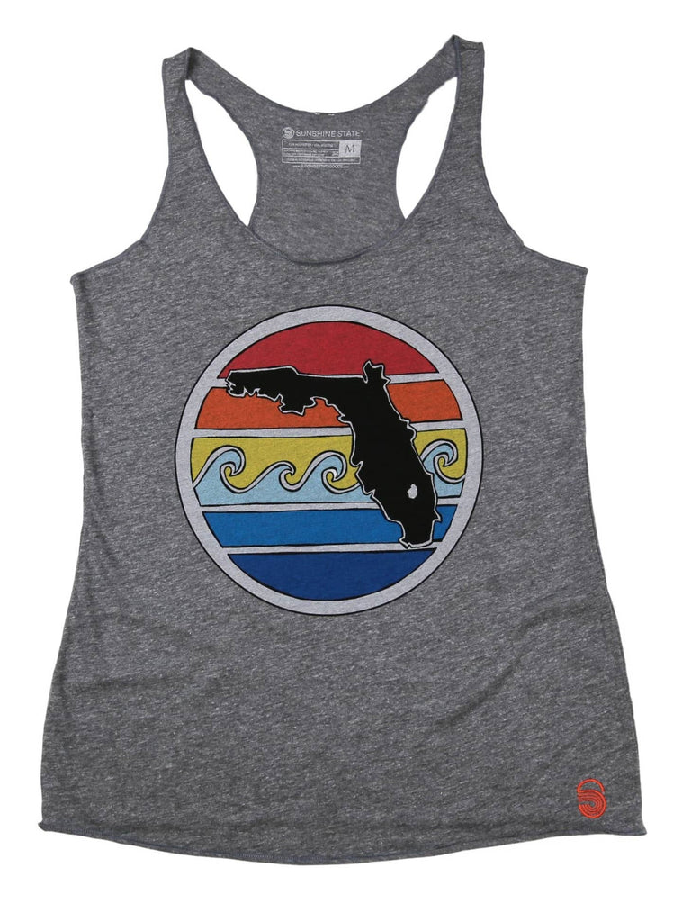Florida Sunset Tank - Heathered Grey