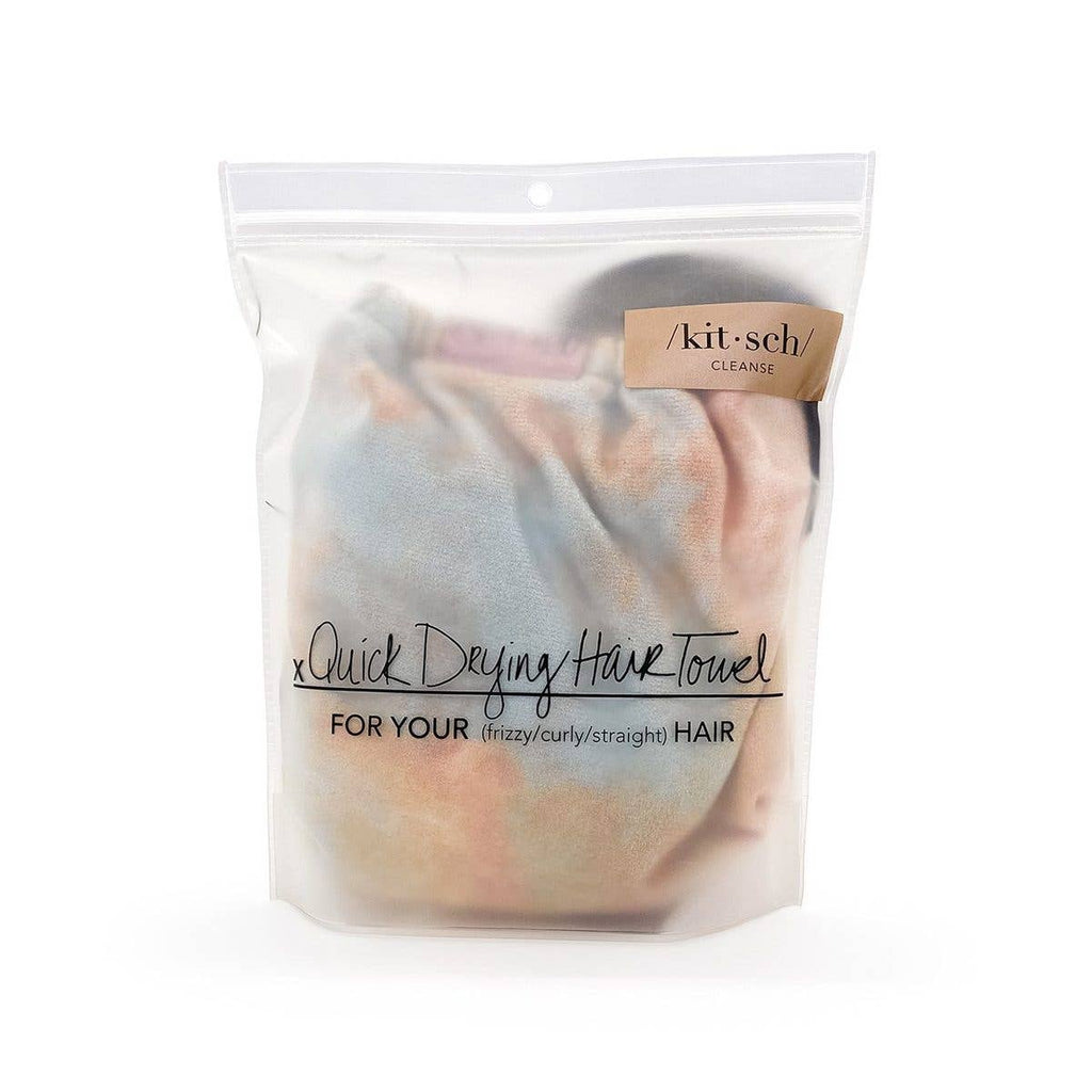 Quick Dry Hair Towel - Sunset Tie Dye