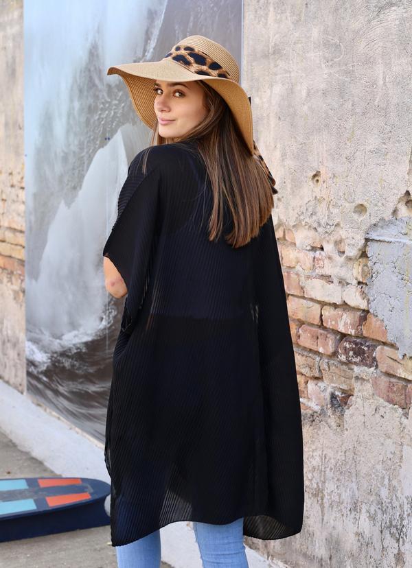 Miami Straw Hat With Bow Leopard