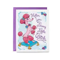 Prissy Poodle Card