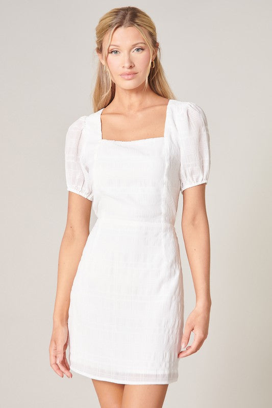 Taya Tie Back Mini Shift Dress